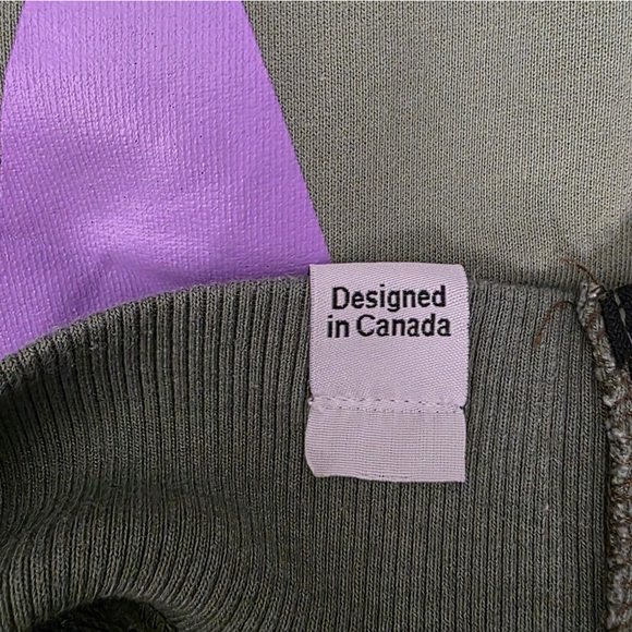 Sunshine Park Olive Green Star Sweatshirt Medium Side Zip Pullover Casual Street - Picture 7 of 11